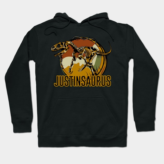 Justinsaurus Justin Dinosaur T-Rex Hoodie by HawaiPlus